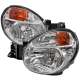 2002-2003 Subaru Impreza OEM Replacement Headlights Chrome/Clear Lens