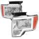 2009-2014 Ford F-20150 LED Bar Factory Headlights Amber Reflectors Chrome