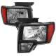 2009-2014 Ford F-20150 Factory Style Headlights Matte Black Housing/Clear Lens