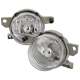 1993-1997 Honda Civic Del Sol Fog Lights Chrome Housing/Clear Lens