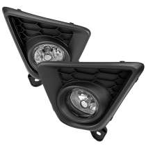 2013-2016 Mazda CX-5 H11 Fog Lights Kit w/Switch & Wiring Harness Chrome/Clear