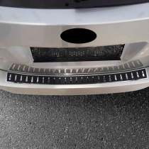2015-2019 Subaru Outback Rear Bumper Sill Cover Guard Stainless Steel Carbon Foiled