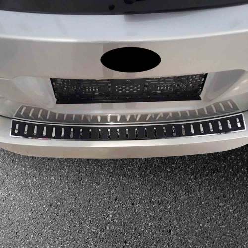 2015-2019 Subaru Outback Rear Bumper Sill Cover Guard Stainless Steel Carbon Foiled