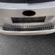 2015-2019 Subaru Outback Rear Bumper Sill Cover Guard Stainless Steel Carbon Foiled
