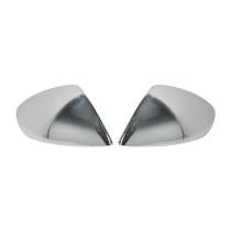 2011-2018 VW Touareg Side Mirror Cover Caps Stainless Steel Silver 2 Pcs