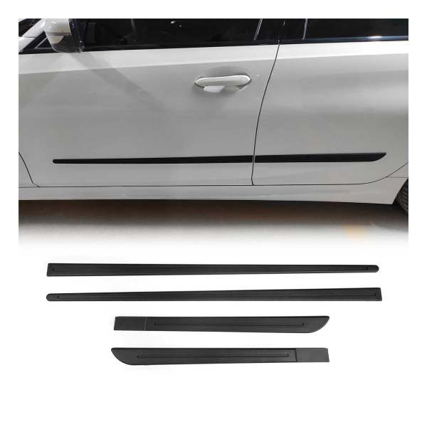 Toyota Side Door Molding Trim Skirt Garnish Black 4 Pcs