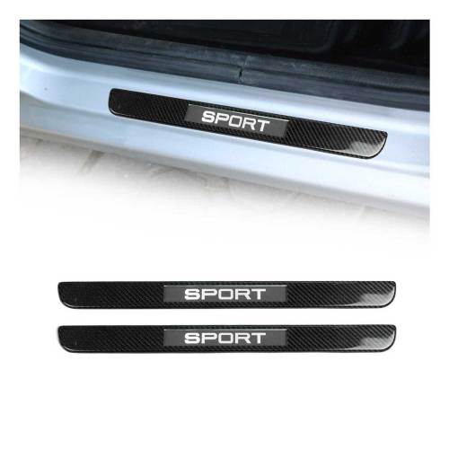 2015-2022 RAM ProMaster City Door Sill Scuff Plate Illuminated Carbon Fiber Black 2Pcs