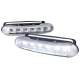 Universal 3W Clear Lens 6 LED Daytime Running Lights