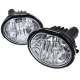 2003-2008 Toyota Matrix Pontiac Vibe 12V/55W 9006 Fog Lights Chrome/Clear Lens