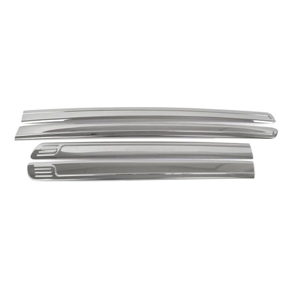 2005-2021 Nissan Frontier Side Door Molding Trim Stainless Steel Silver 4x