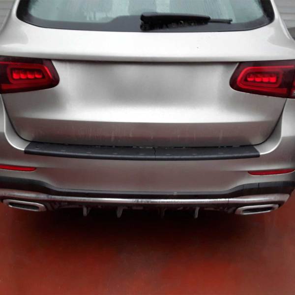 2016-2022 Mercedes GLC Class X253 Rear Bumper Sill Cover Guard ABS Black