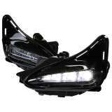 2017-2019 Toyota Corolla LED Fog Lights w/Switch & Wiring Harness Chrome/Clear
