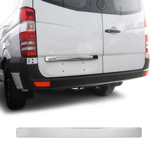 2006-2018 Mercedes Sprinter W906 Chrome Trunk Door Trim Cover Stainless Steel Silver