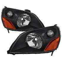 2003-2005 Honda Pilot Factory Style Headlight Matte Black Housing/Clear Lens