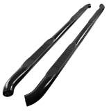 2005-2024 Nissan Frontier Crew Cab 3 Black S.Steel Side Step Nerf Bars