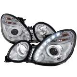 1998-2005 Lexus GS300/GS400/GS430 Halo Projector Headlights LED Light Chrome