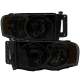 2002-2005 Dodge RAM 1500 2500 3500 Factory Headlights Chrome/Smoke