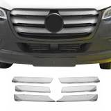 2019-2025 Mercedes Sprinter W907 910 Front Bumper Grill Trim Stainless Steel 6x