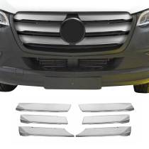 2019-2025 Mercedes Sprinter W907 910 Front Bumper Grill Trim Stainless Steel 6x