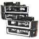 1994-1998 Chevy Silverado/Tahoe/Suburban/C10 Headlights LED Lights Black