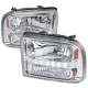 2005-2007 Ford F-250/350/450/550/Excursion Crystal Headlights LED Light Chrome