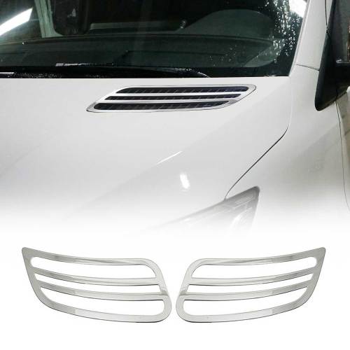 2019-2025 Mercedes Sprinter W907 910 Front Bumper Grill Trim Stainless Steel 2Pcs