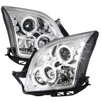 2006-2009 Ford Fusion Dual Halo Projector Headlights Chrome/Clear Lens