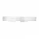 2010-2013 Lexus GX 460 Window Molding Trim Streamer Stainless Steel Silver 6 Pcs