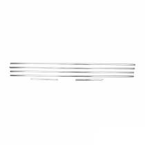 2010-2013 Lexus GX 460 Window Molding Trim Streamer Stainless Steel Silver 6 Pcs