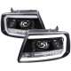 2004-2008 Ford F-20150/ 06-2008 Lincoln Mark LT LED C-Bar Headlights Black