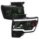 2009-2014 Ford F-20150 LED Tube Factory Style Headlights Chrome/Smoke Lens