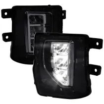 2016-2018 Chevy Silverado 1500 LED Fog Lights Kit Chrome Housing/Smoke Lens