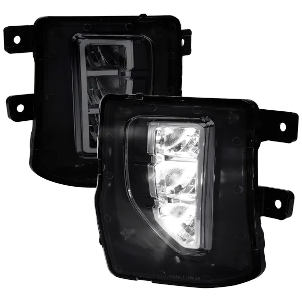 2016-2018 Chevy Silverado 1500 LED Fog Lights Kit Chrome Housing/Smoke Lens