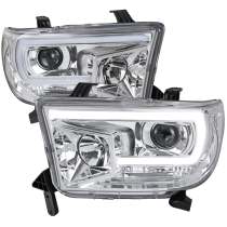 2007-2013 Toyota Tundra/ 2008-2017 Sequoia LED C-Bar Projector Headlights Chrome