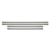 2014-2018 Chevrolet Silverado 2500 Side Door Molding Trim Stainless Steel Silver 4 Pcs