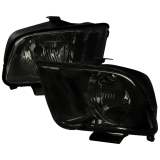 2005-2009 Ford Mustang Factory Style Headlights Chrome Housing/Smoke Lens