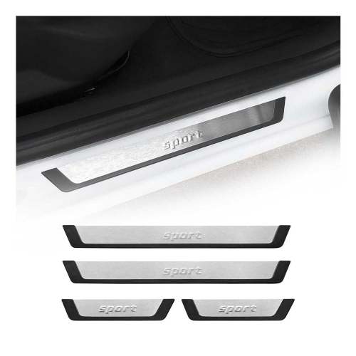Ford Bronco Sport Door Sill Scuff Plate Scratch Protector Sport Brushed Stainless Steel 4Pcs