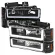 1994-1998 GMC C10/Sierra/Suburban/Yukon Headlights LED &Corner Lights Black