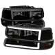 1999-2002 Chevy Silverado 1500 2500 /Tahoe Suburban LED Headlights Smoke