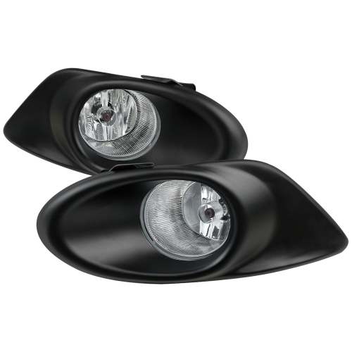 2008-2010 Honda Accord Sedan H11 Fog Lights Kit Chrome Housing/Clear Lens