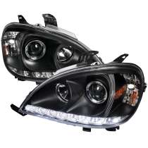 2002-2005 Mercedes Benz W163 ML Class Projector Headlights SMD LED Light Black