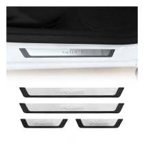 Mitsubishi Mirage Door Sill Scuff Plate Scratch Protector Exclusive Brushed Stainless Steel 4Pcs