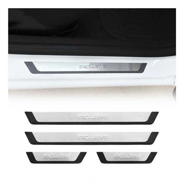 Mitsubishi Mirage Door Sill Scuff Plate Scratch Protector Exclusive Brushed Stainless Steel 4Pcs
