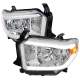 2014-2021 Toyota Tundra LED Bar Factory Style Headlights Chrome/Clear Lens