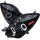 2006-2008 Toyota Yaris Dual Halo Projector Headlights Glossy Black/Smoke Lens