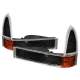 1999-2004 Ford F-250/350/450/550/Excursion Corner Lights Matt Black/Clear