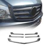 2014-2018 Mercedes Sprinter W906 Front Bumper Grill Trim Stainless Steel Dark 5x