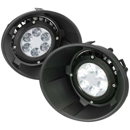 2010-2013 Chevy Camaro LED Fog Lights Kit Switch & Wiring Harness Chrome/Clear