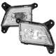 2019-2022 Chevy Silverado 1500 LED Fog Lights Kit Chrome Housing/Clear Lens