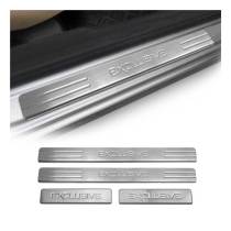 Buick Door Sill Scuff Plate Scratch Protector Exclusive Stainless Steel Silver 4 Pcs